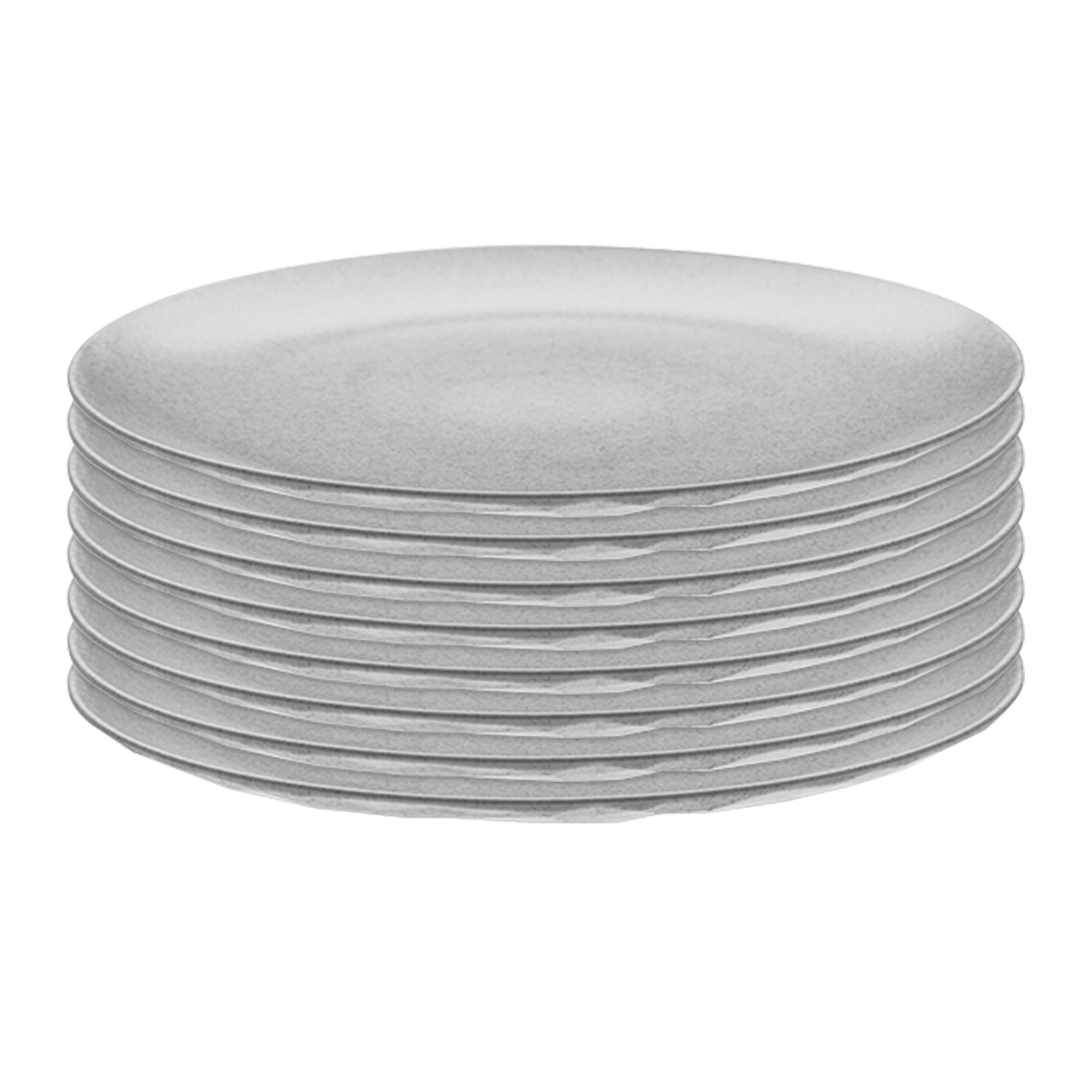 Koziol CLUB PLATE 260mm Teller | 8 Stück | Ø 26 cm, bruchfest, stapelbar | Mehrweg, biozirkulärer Kunststoff, spülmaschinengeeignet, melaminfrei