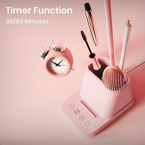 Miniatura 5 de AXX Linda lámpara de escritorio rosa con puerto de carga USB pequeña lámpara de escritorio para niños mujeres adolescentes luz de escritorio LED de