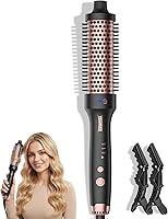 1.5 Inch Upgraded Thermal Brush for Hair Volume & Blowout Looks | Dual Ion Frizz Control, Airflow Heat, Fast PTC Styling