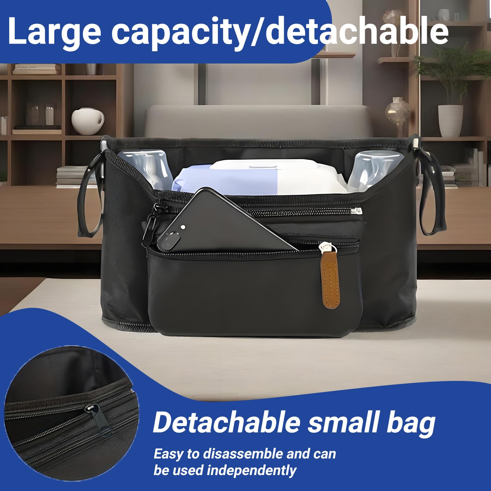 Hamac Poussette, L'Accessoire Poussette, L'Organisateur Poussette Pour Couches Et Jouets, S'Adapte À Tous Les Modèles Buggy