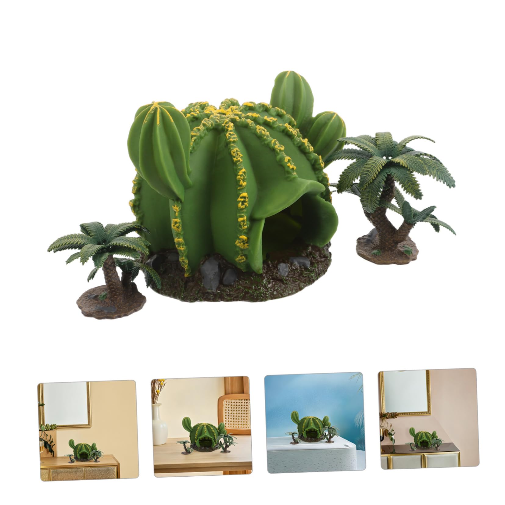 Hemobllo 3pezzi Alberi in Miniatura di Decorazioni Paesaggistiche Realistiche per Acquari e Habitat di Rettili Accessori per Terrari