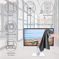 Vista 3 de Paños de limpieza para gafas, pantallas, toallitas para lentes para todas las pantallas de dispositivos electrónicos