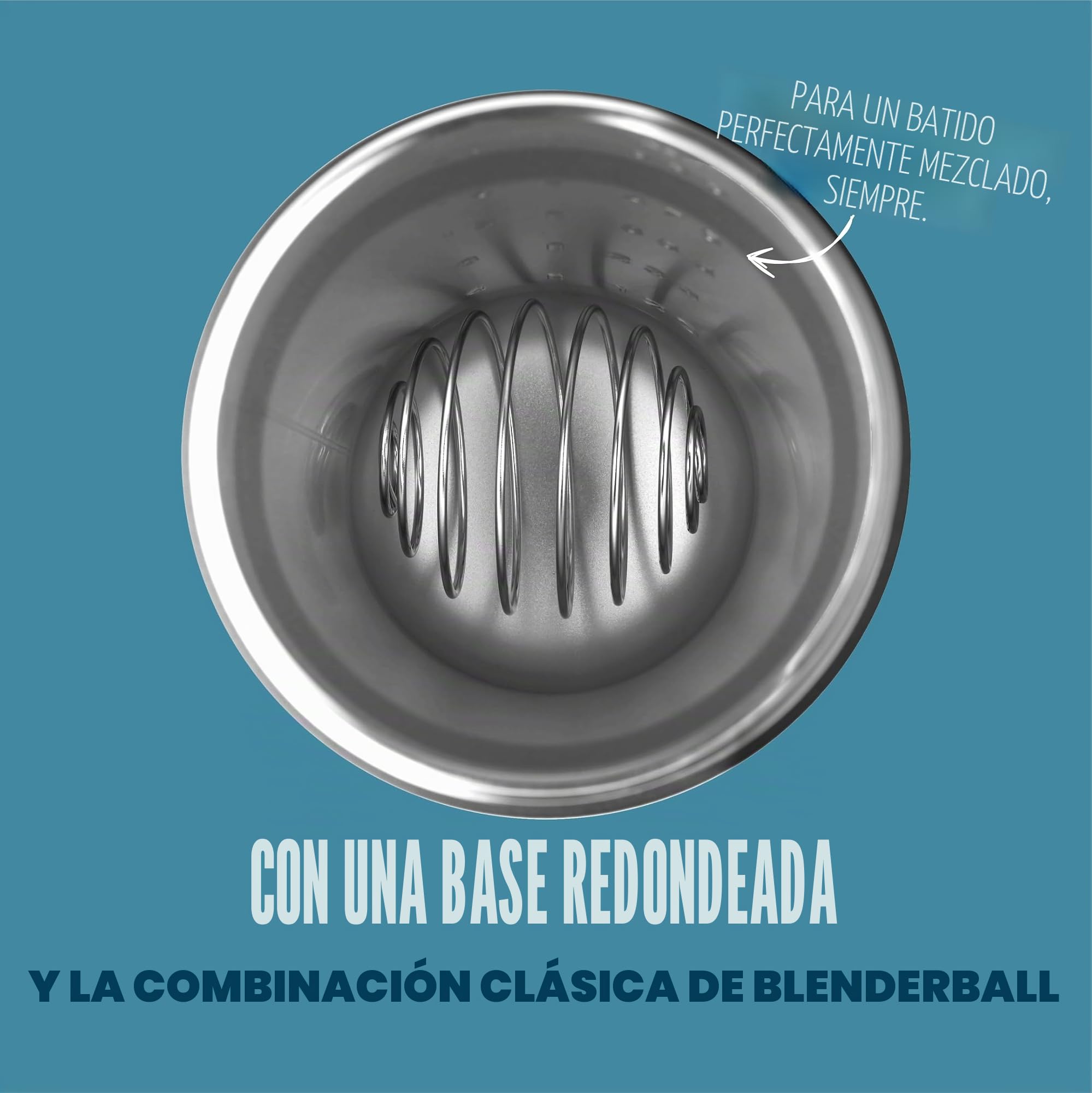 BlenderBottle Strada - Botella térmica de acero inoxidable con BlenderBall, coctelera de proteínas y agitador de fitness, sin BPA, doble pared, aislado al vacío, color azul océano, 375 g