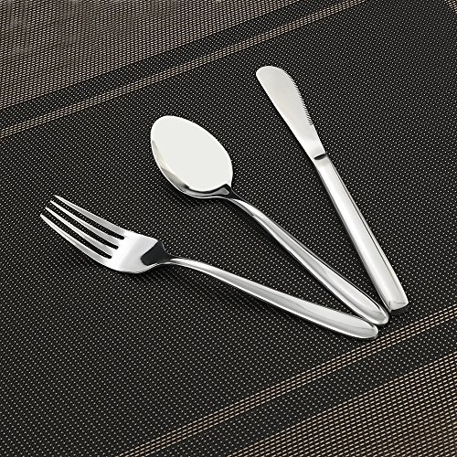 Kekow Stainless Steel Camping Cutlery Set 3-Piece (Knife, Fork, Spoon) Flatware Set #TOP1