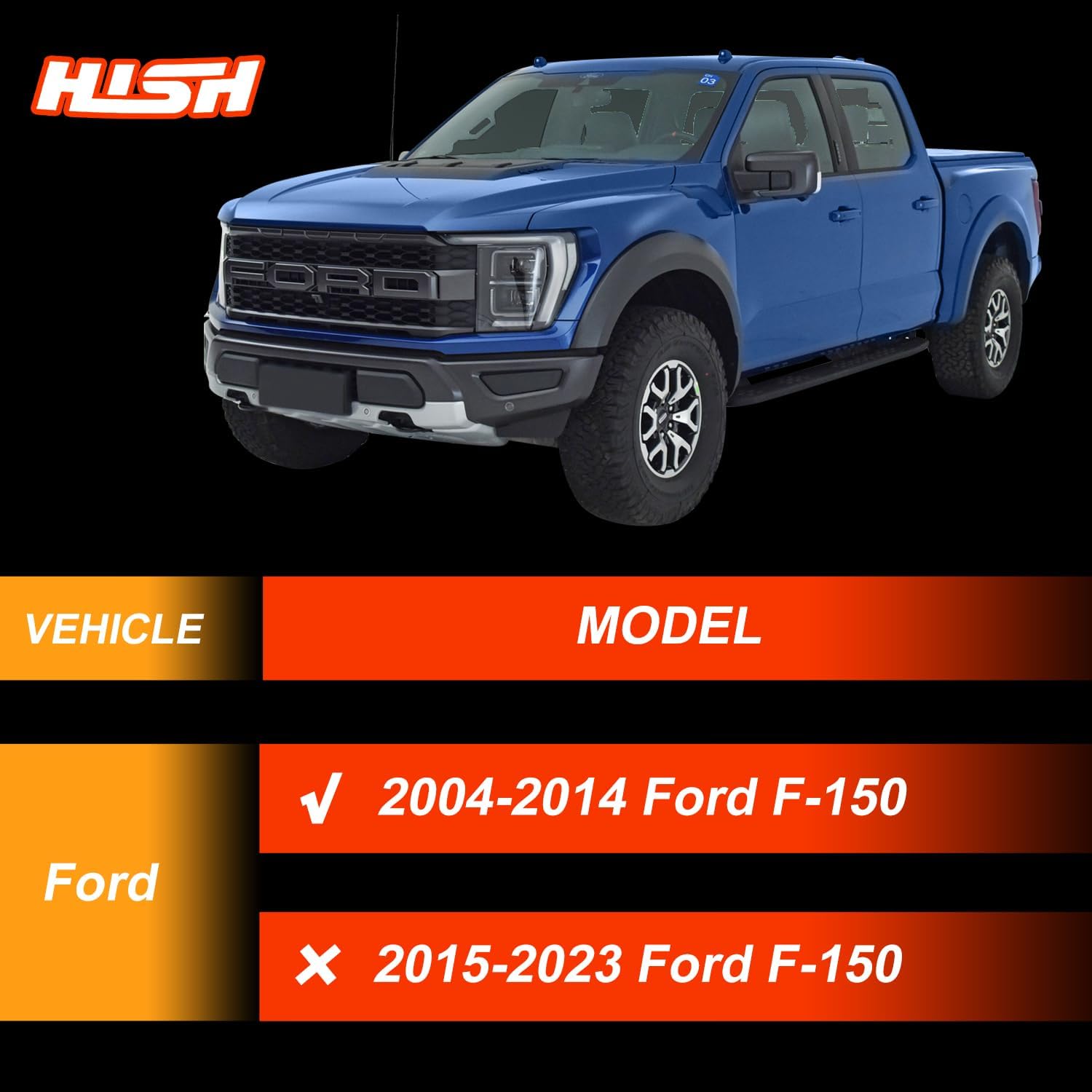 HISH 6 Lug 6x135 Wheel Spacers for Ford F150 Expedition Navigator 2005-2014, 2 inch Wheel Spacers 14x2 Studs & 87.1 mm Hub Bore Compatible Wheel Adapters, Set of 4 - Image 3