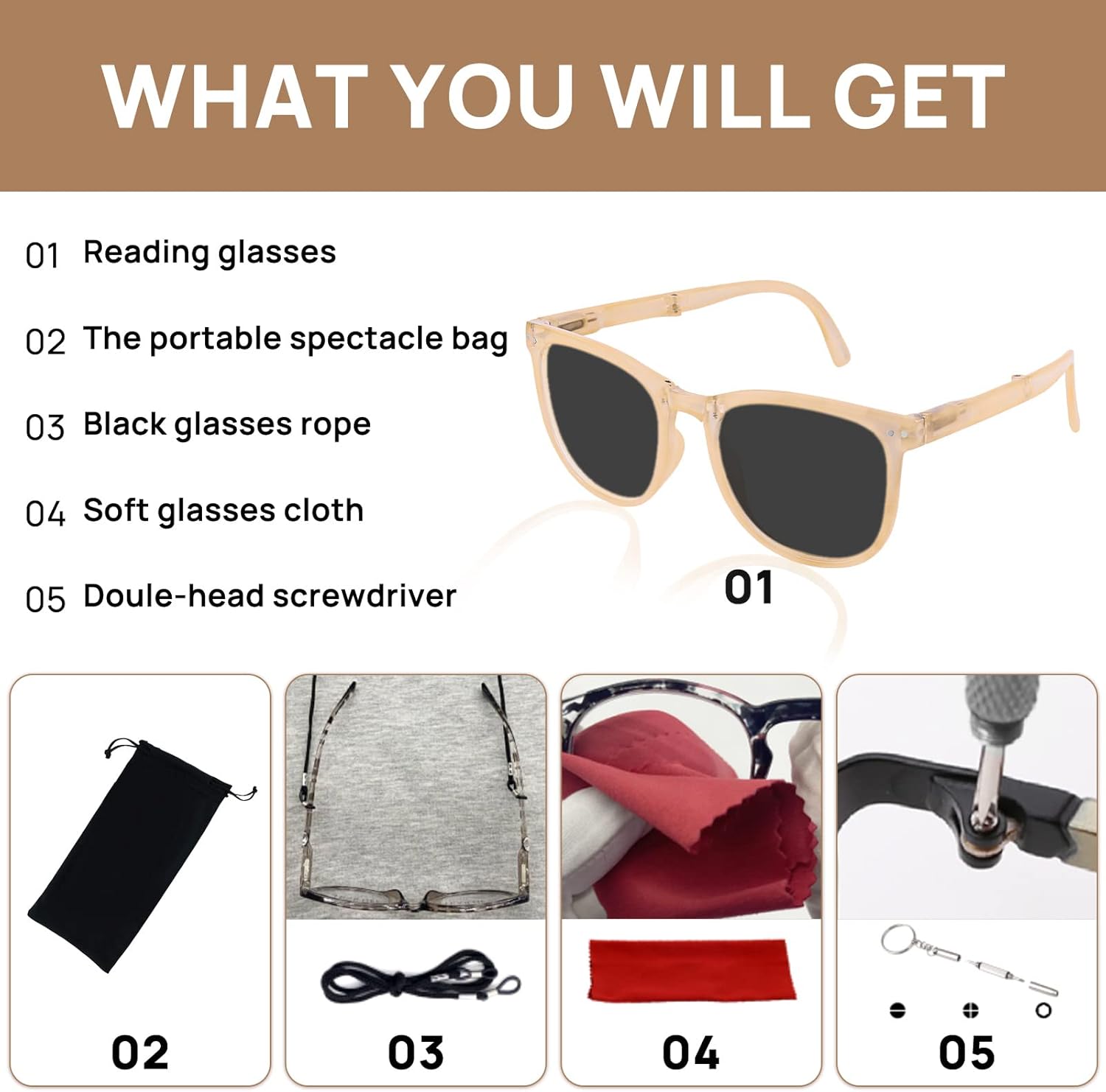 OCCI CHIARI Reading Glasses For Women Big Frame Reader