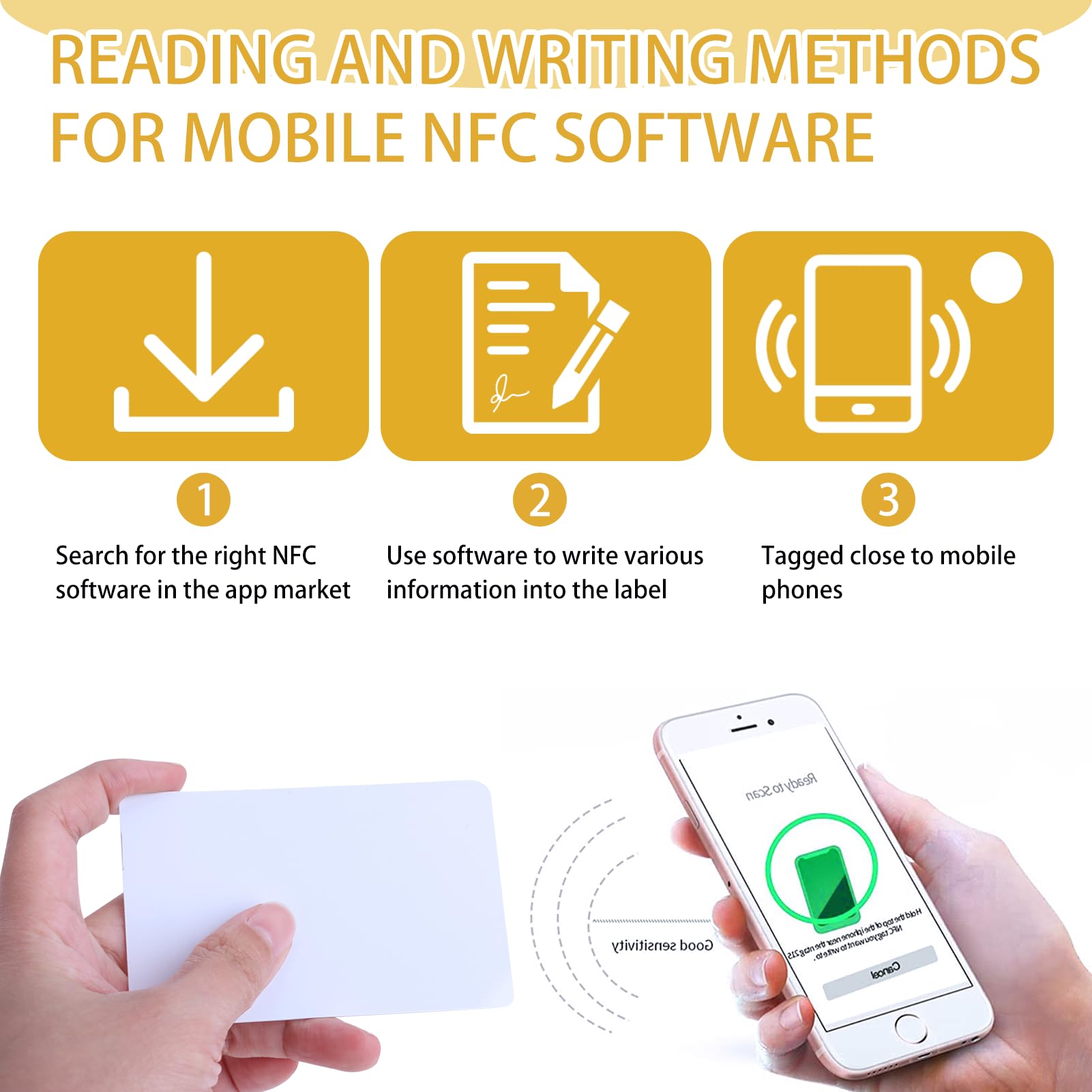 30 Carte NFC NTAG215 Programmabili - Compatibili Con TagMo, Smartphone Android E IOS