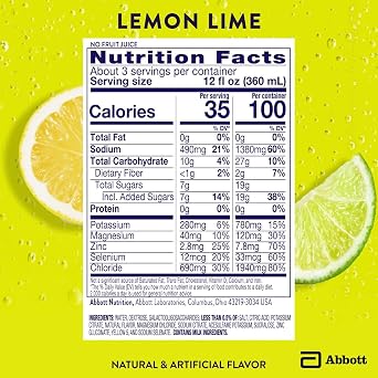 Pedialyte with Immune Support Electrolyte Solution, Hydration Drink with Zinc, Selenium, and Magnesium, Lemon Lime, 1 Liter, Pack of 4