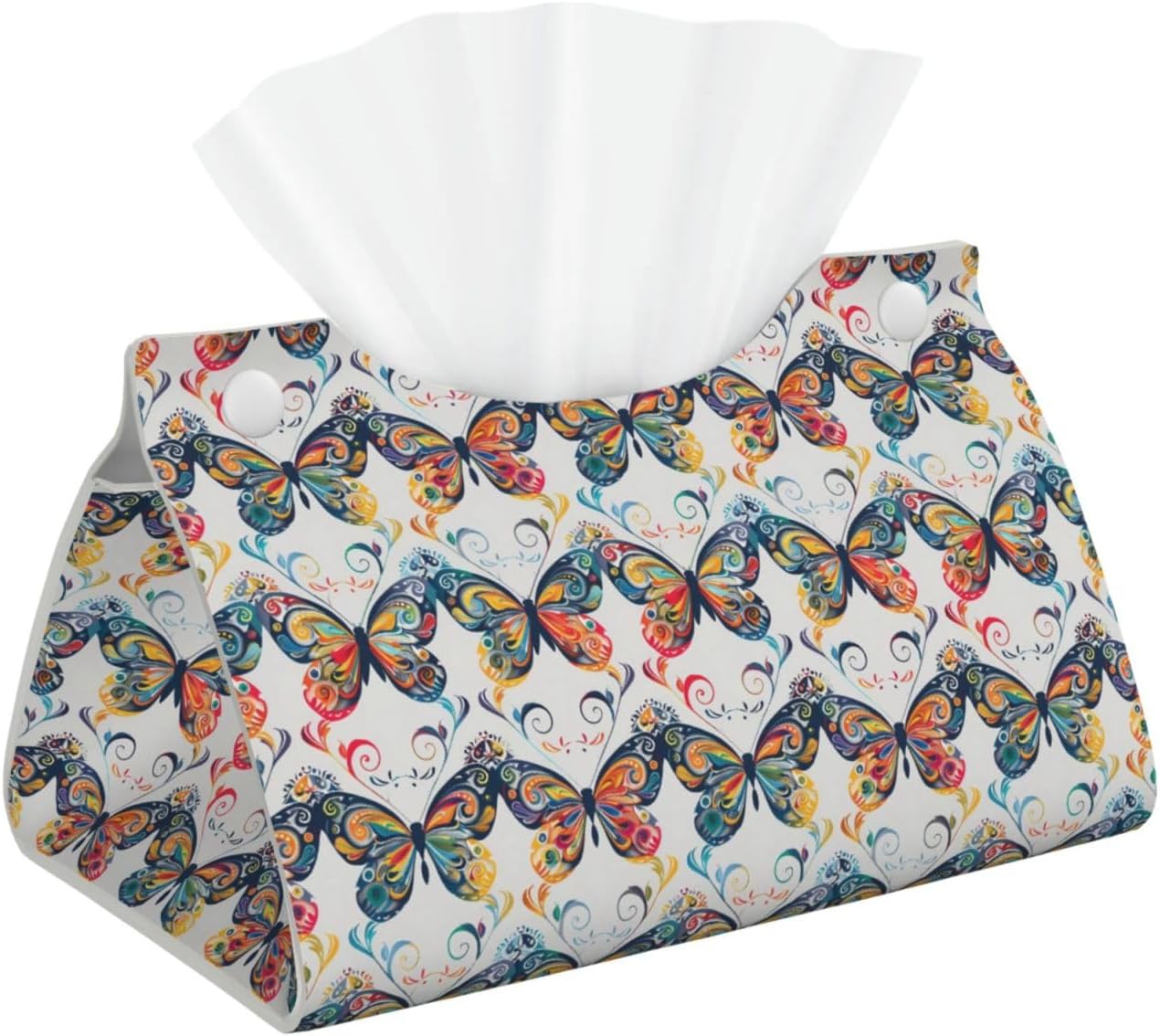 Colorful Psychedelic Butterflies A Rectangle Tissue Box Cover