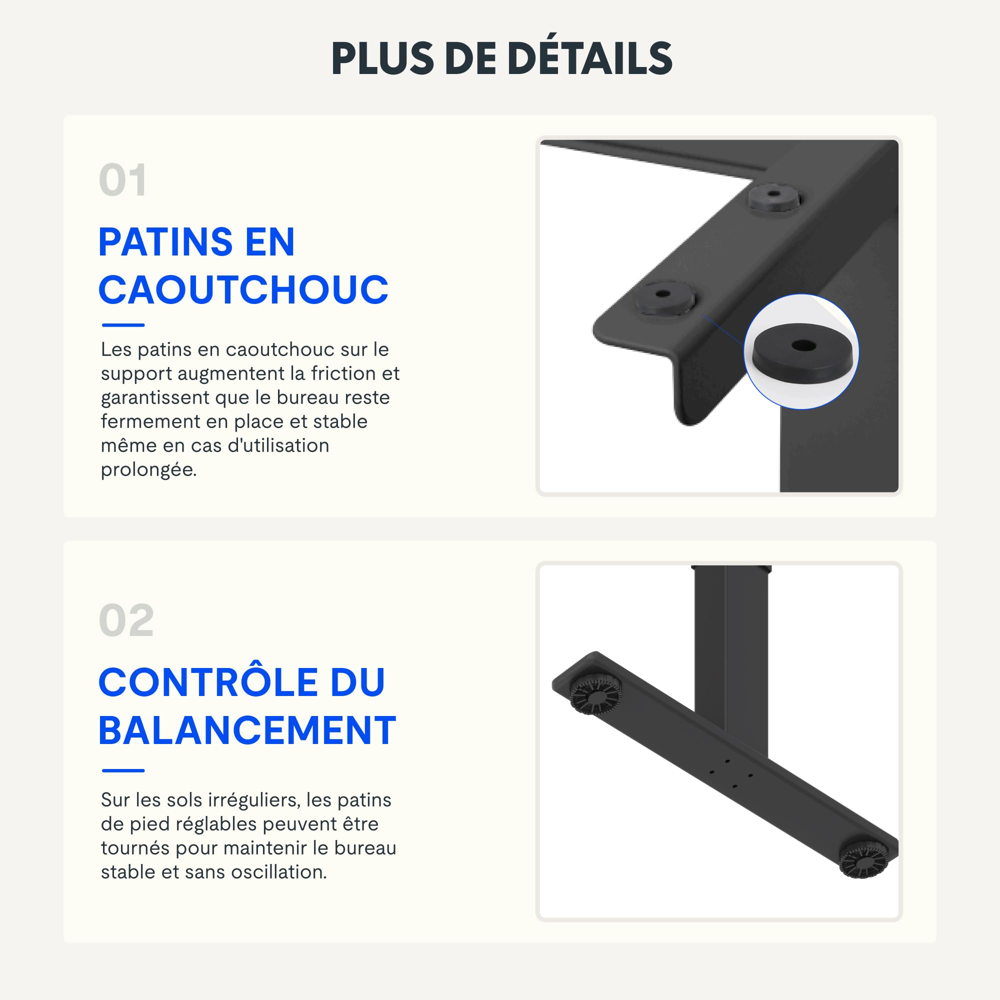 FLEXISPOT Bureau Assis Debout à 2 Moteurs, Cadre de Bureau Réglable en Hauteur en Acier avec Panneau Smart à Fonctions Mémoires et Système Anti-Collision, Charge 100kg, Noir