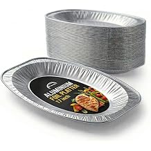 17" Aluminium Foil Platters 10 Pack | Reusable Silver Serving Trays for Food | Catering, Buffet, Sandwiches, Party & Takeaway Platters | 17 inch 10 Pack