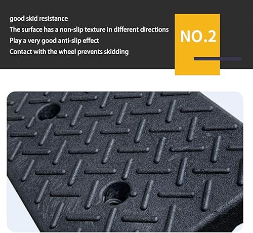 Miniatura 5 de Rampas de umbral para puertas, rampa de plástico para sillas de ruedas para el hogar, material plástico, fuerte y duradero, adecuado para rampas de