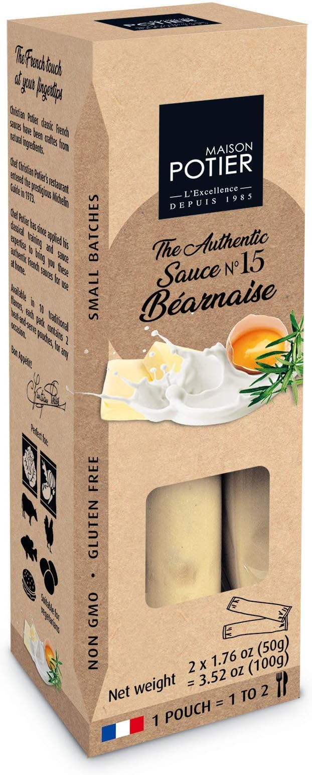 Maison Potier Bearnaise Sauce 2 Count, 3.52 OZ