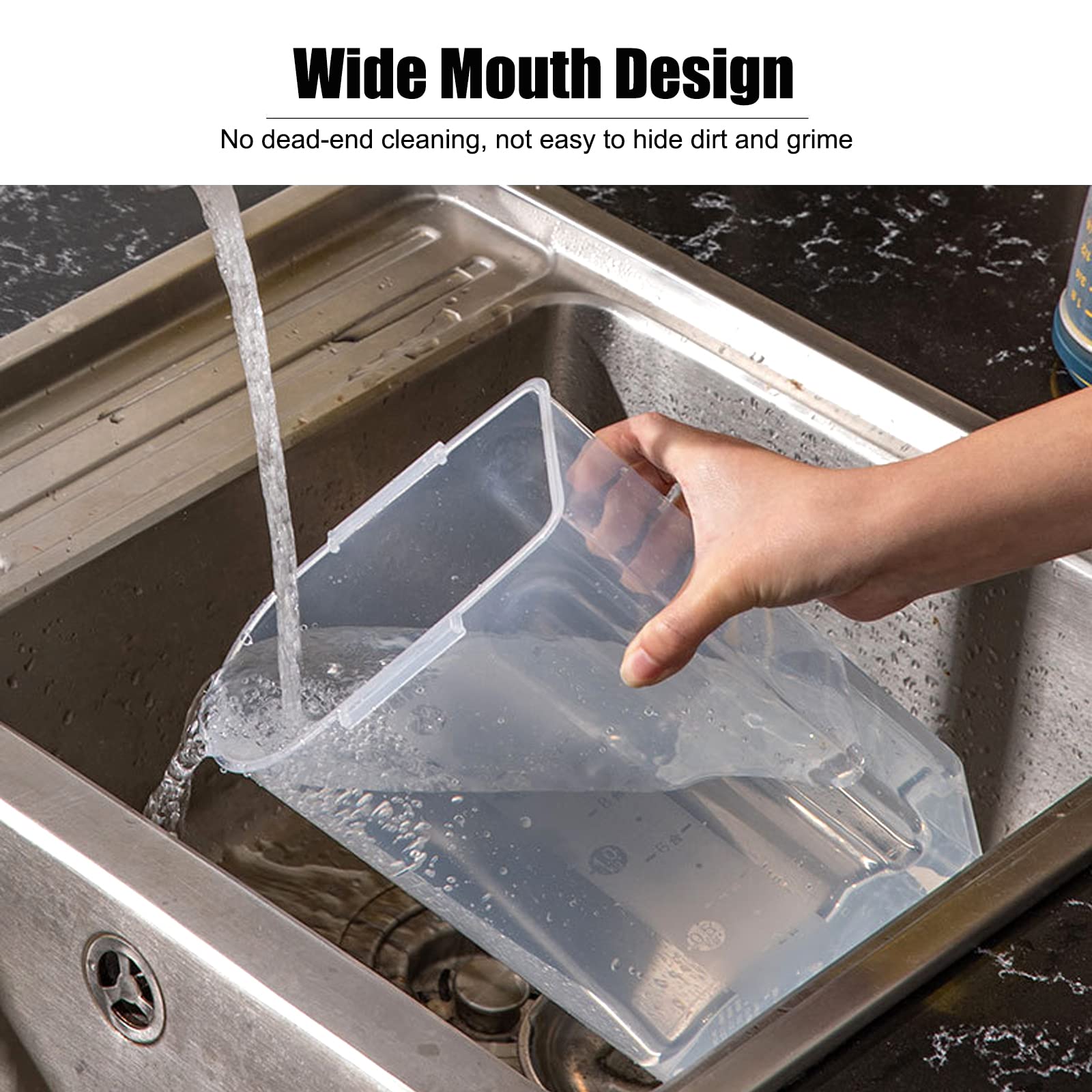 Contenitore Cereali 2L Ermetico - Per Crocchette Cane/Gatto, Farina, Snack - Foto 13