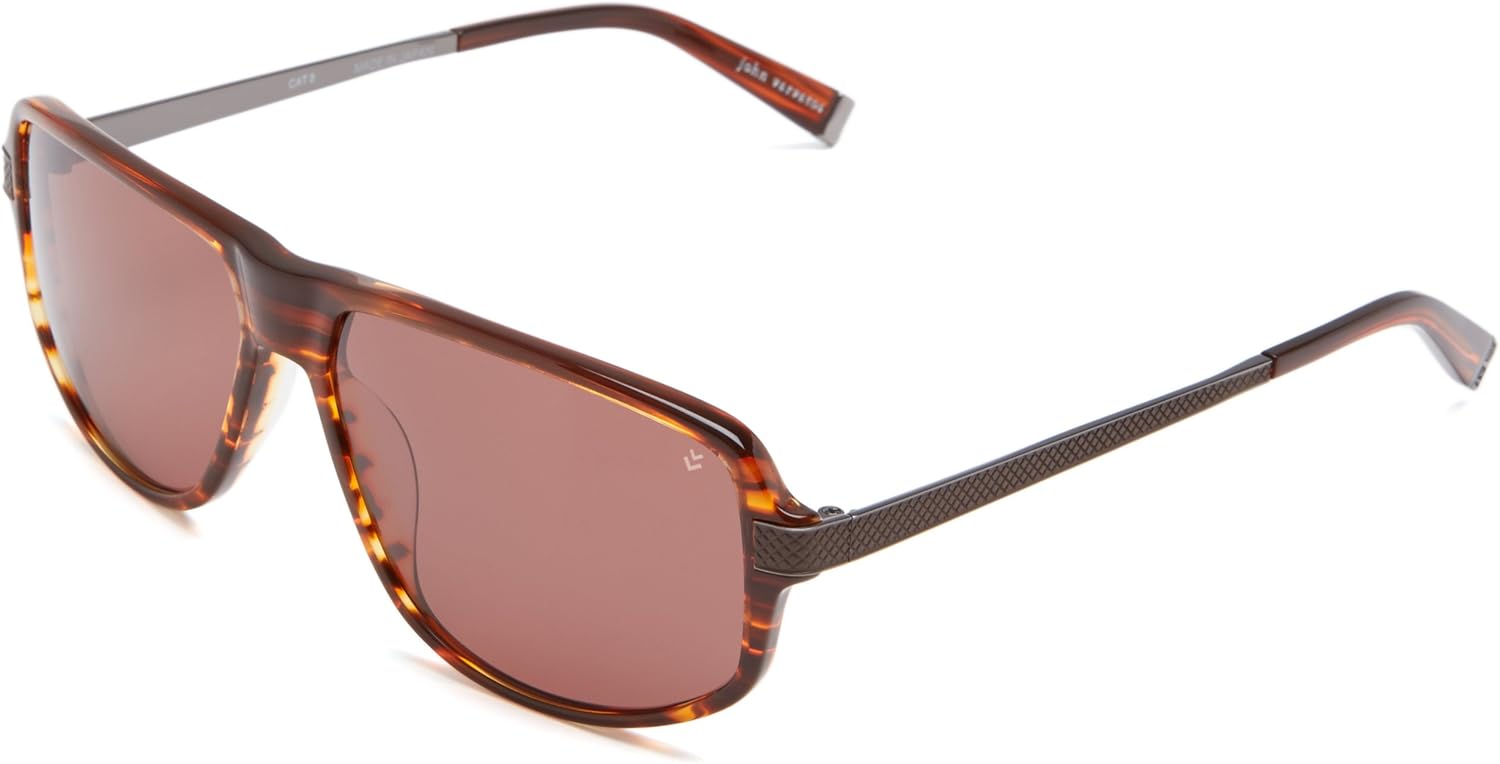 John Varvatos Men's V780 Rectangle Sunglasses