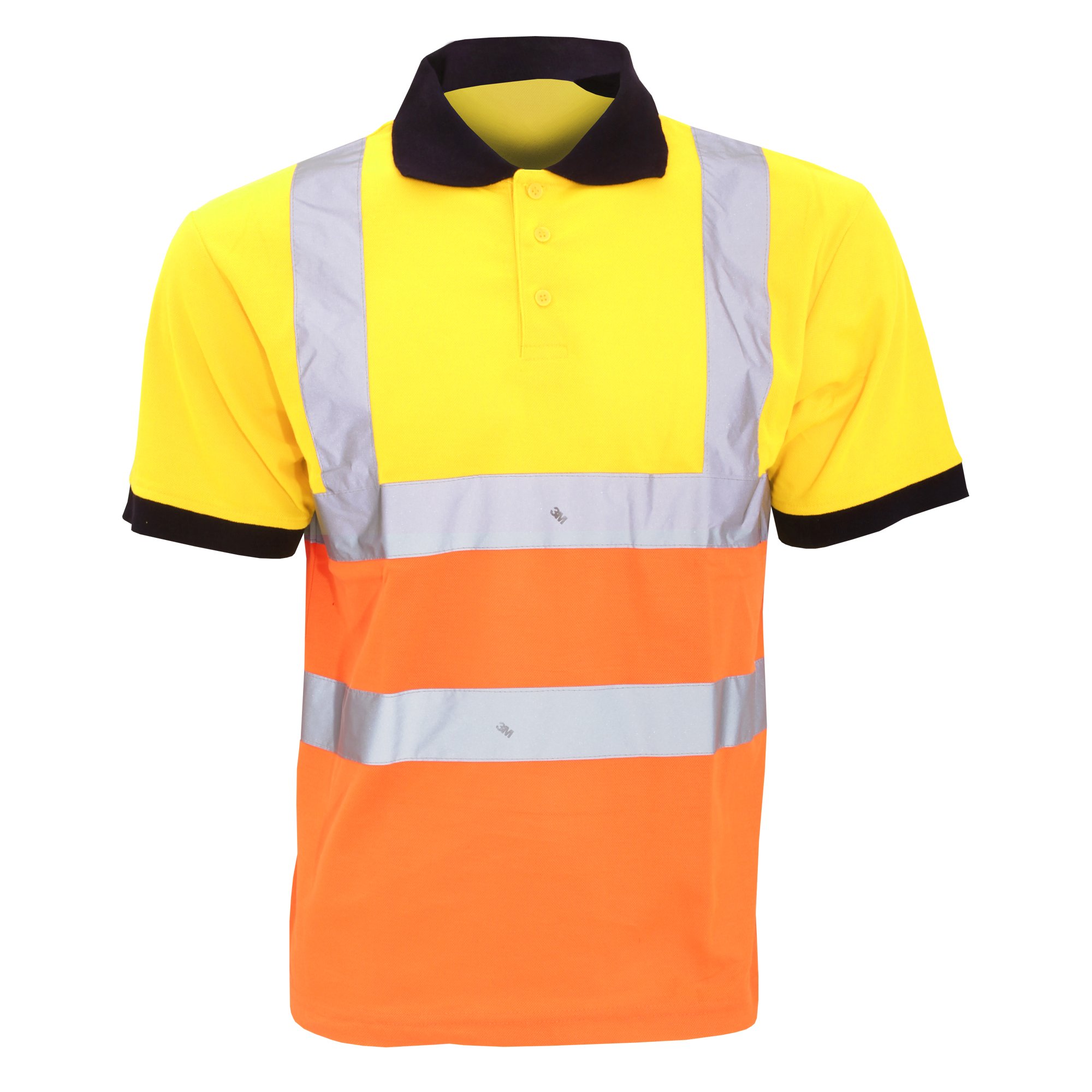 YOKO - Polo Haute visibilité à Manches Courtes - Homme (Lot de 2)