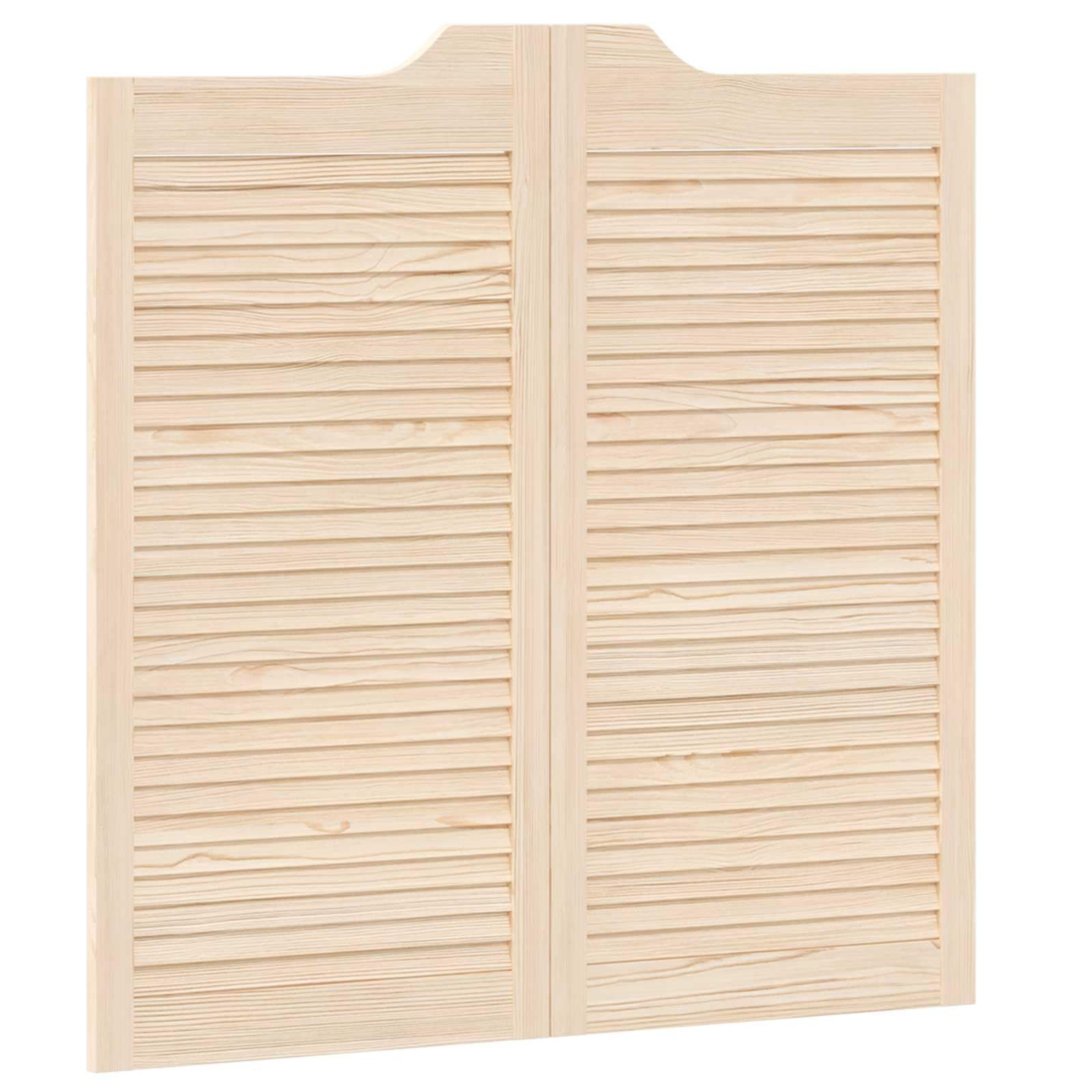 Porta oscillante naturale, 100 x 50 cm, in legno di pino massiccio