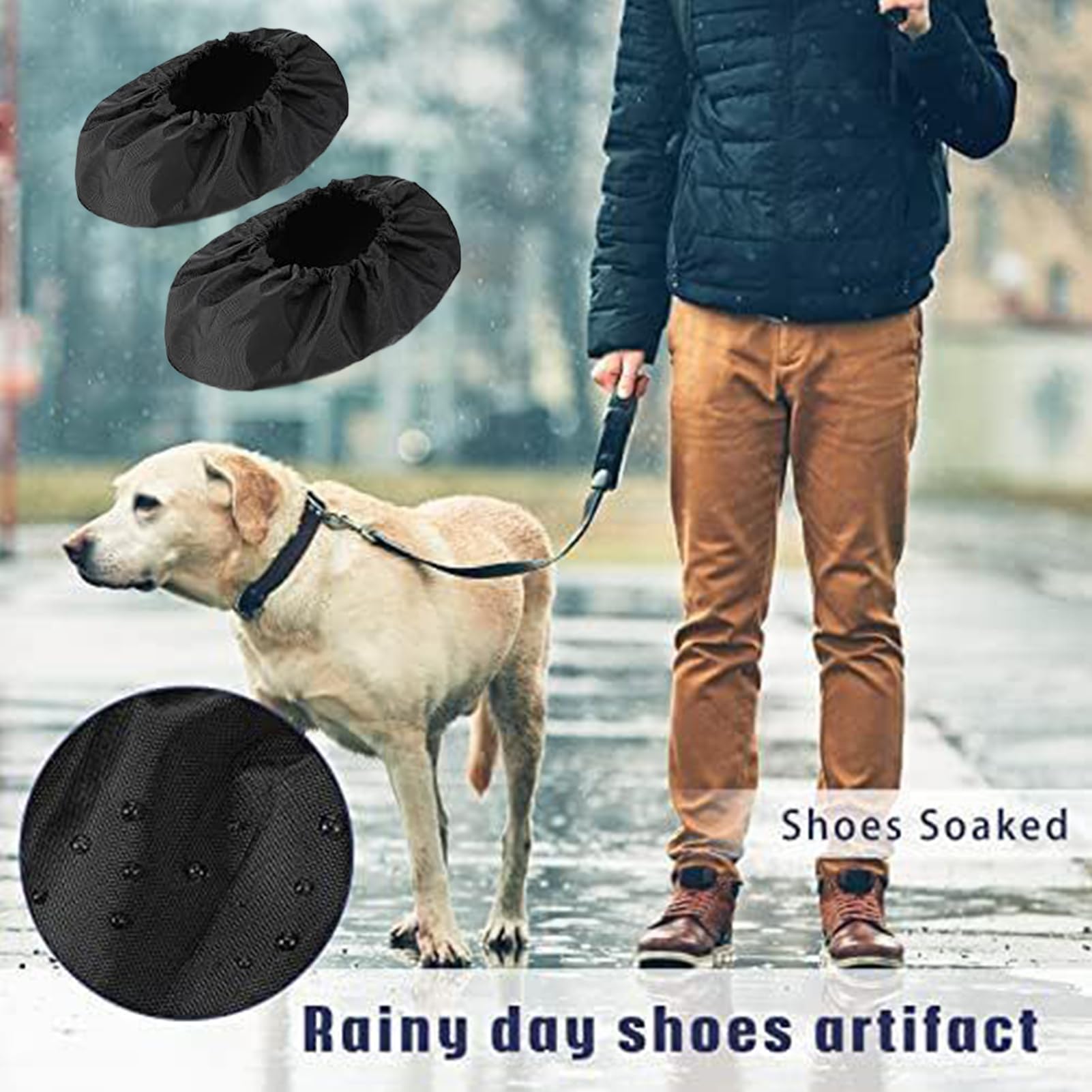 Ensemble de housses de bottes de marche – Protection imperméable antidérapante pour chaussures médicales | Aide à la mobilité quotidienne – Accessoires de soutien intérieur et extérieur avec