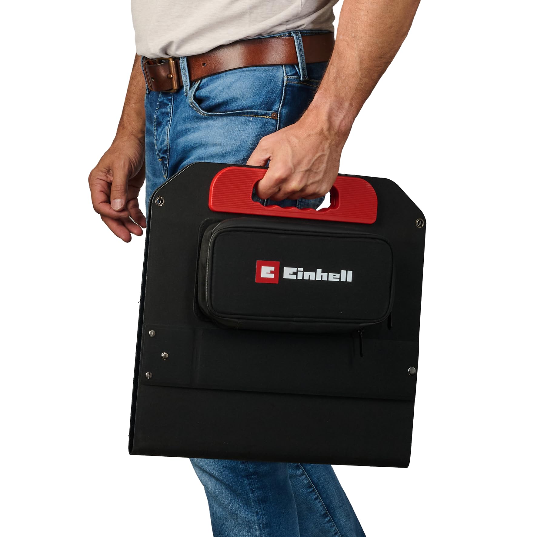 Original Einhell Solarpanel 40 W tragbares Solarmodul faltbar für Camping Outdoor Zubehör Akku-Energiestation inkl. XT60 USB-C-Kabel