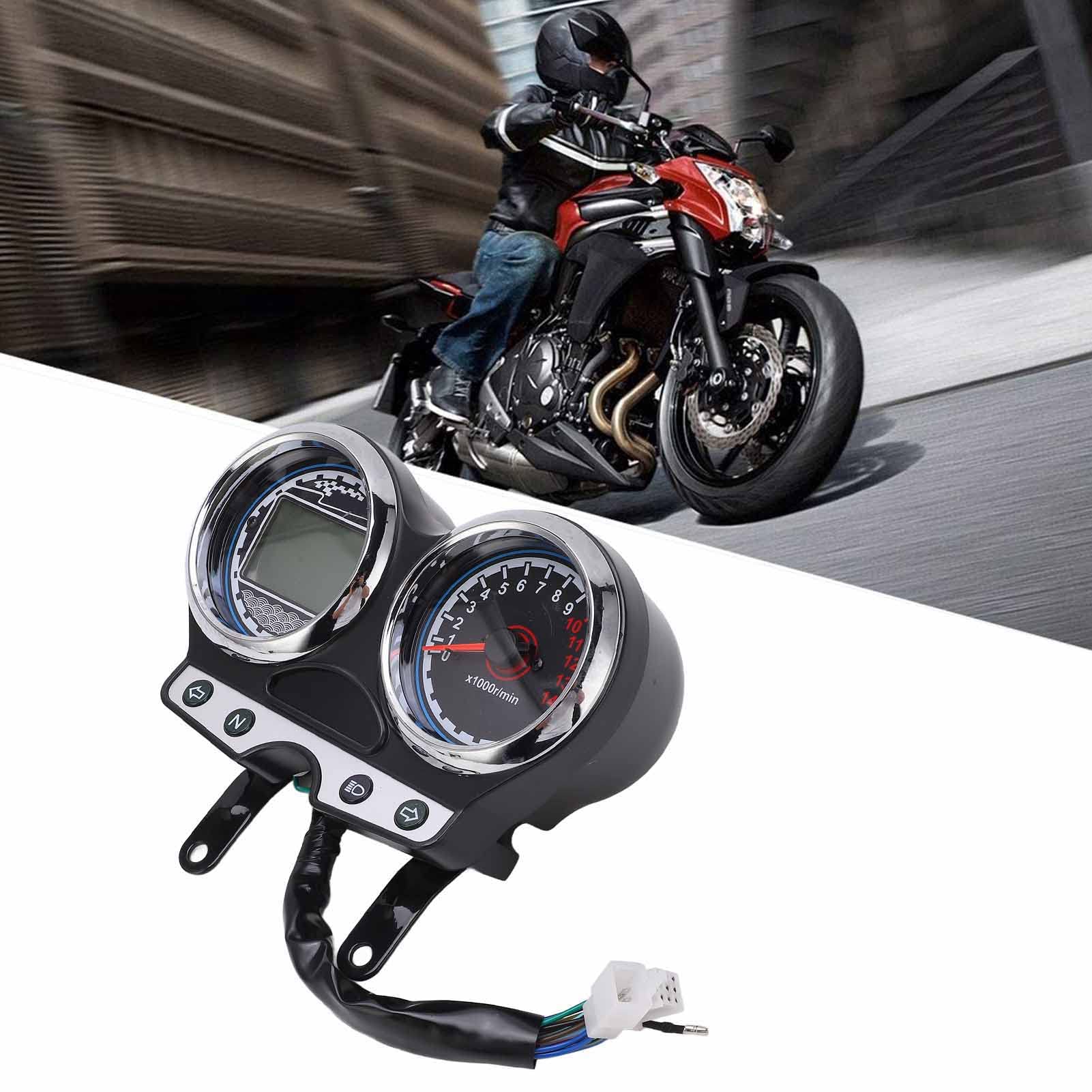 12V Motorradanzeige Tachometer Drehzahlmesser mit Multi-Display für EN125-3F EN150 2012-2016, Wasserdichtes ABS, Einfache Installation
