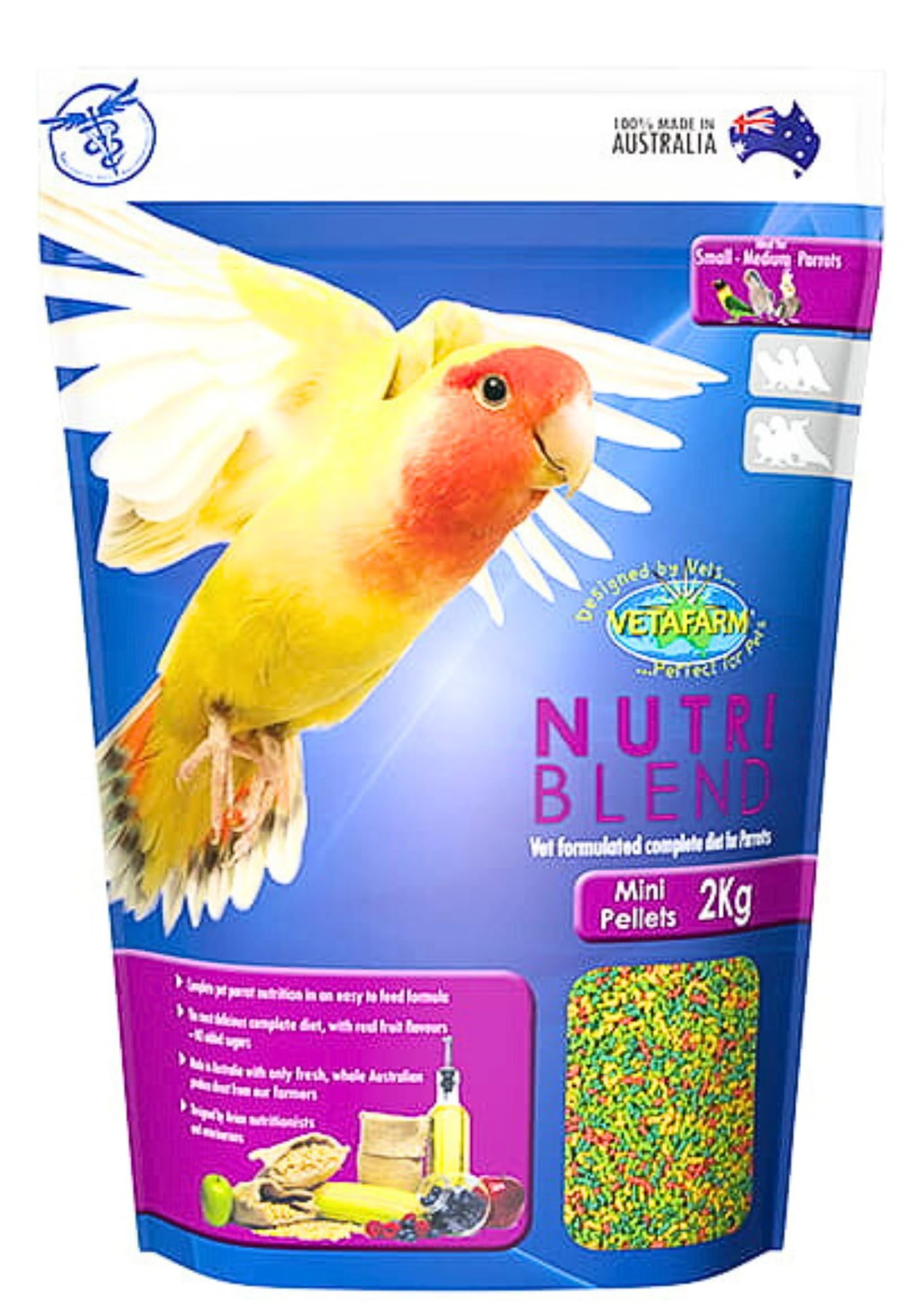 VETAFARM NUTRI Blend 2 KG(for African Lovebirds,Cockatiels and Caique) (B01MTLGBXU) Amazon Price History, Amazon Price Tracker