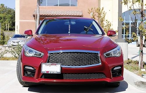 Miniatura 4 de iJDMTOY Kit de adaptador de soporte de montaje para placa de matrícula de parachoques delantero sin taladro, compatible con Infiniti G35 G37 Q60