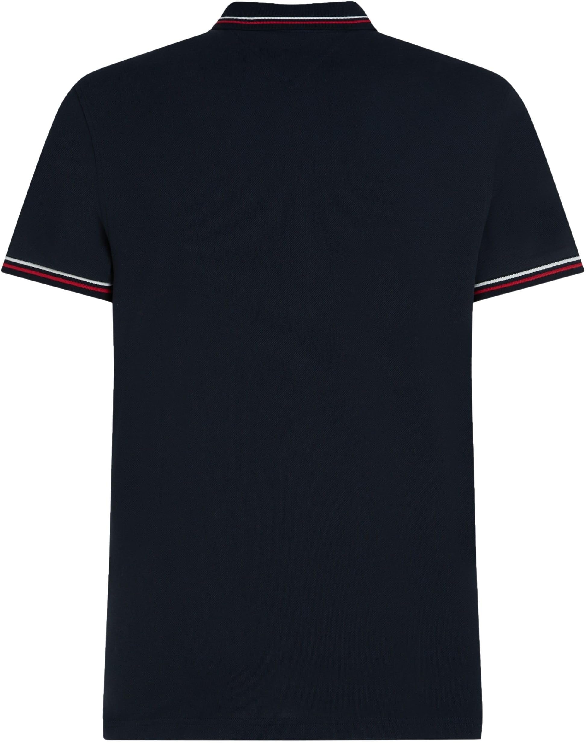 Tommy Hilfiger Tipped Slim Fit Polo Mw0mw37346 Polo S/S Unisex - Adulto (Pacco da 1)