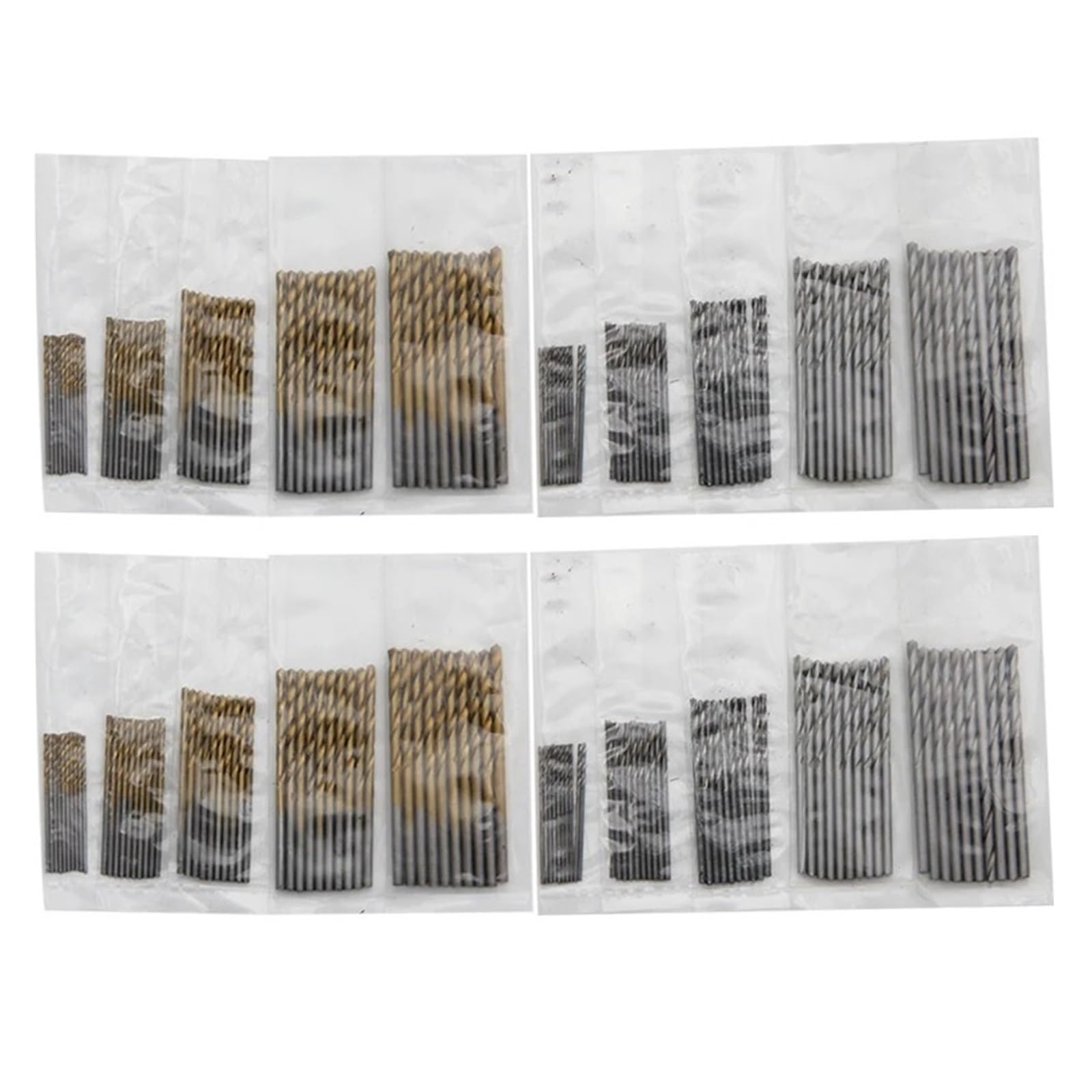 Set di punte elicoidali da 100 pezzi 1-3mm, micro punte in acciaio ad alta velocità per trapano elettrico a mano, lavorazione del legno fai da te e accessori per utensili domestici(1mm-3mm(200pcs))