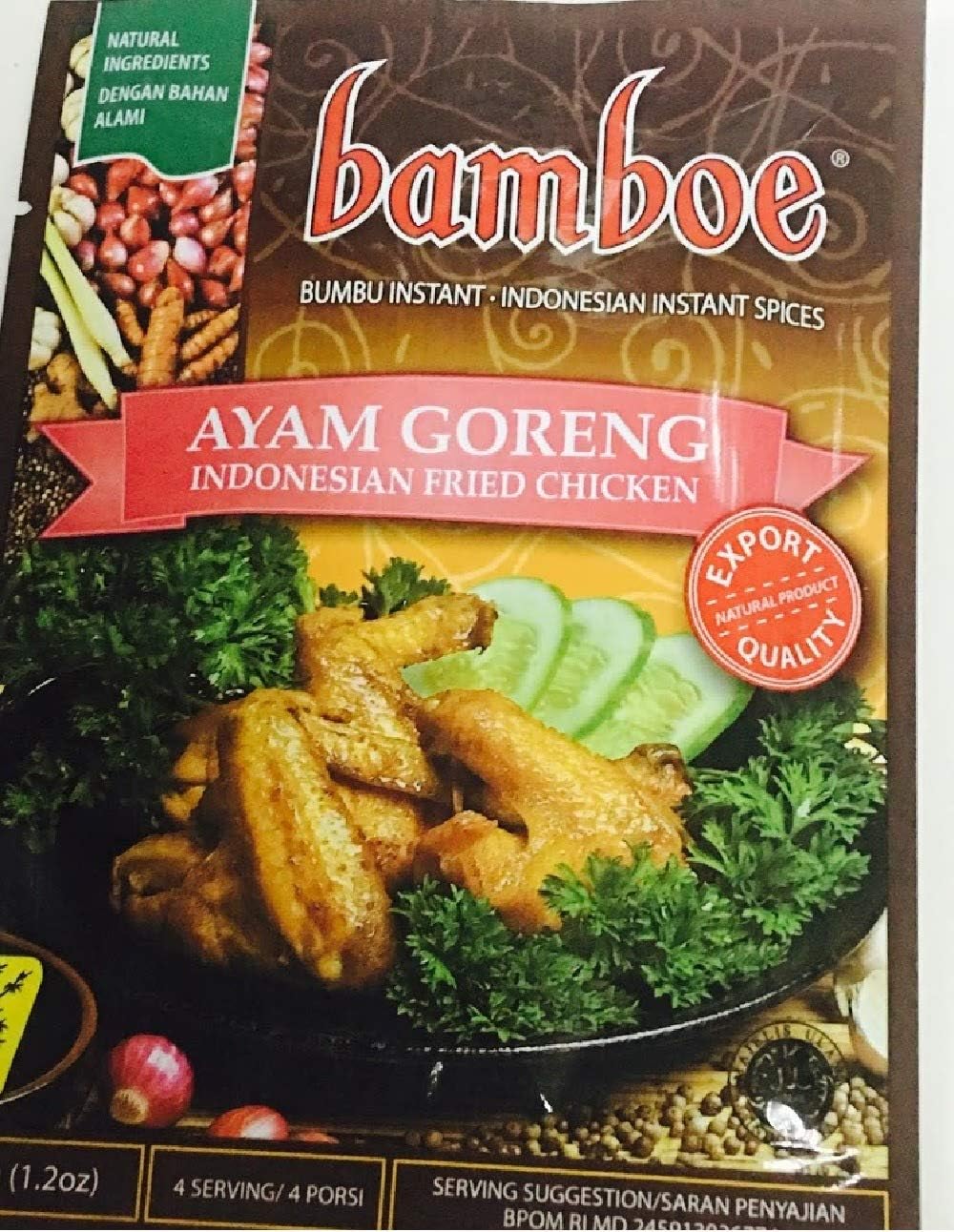 Bumbu Ayam Goreng (Indonesian Fried Chicken), 33 Gram (Pack of 3)