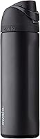 Owala FreeSip 24oz Insulated Stainless Steel Water Bottle with Straw - BPA-Free, Leakproof, Keeps Cold 24Hrs, Very Very Dark