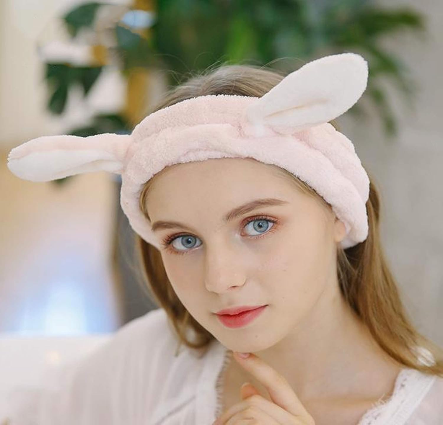 Makeup Headband Women’s Cute Rabbit Ears Makeup...