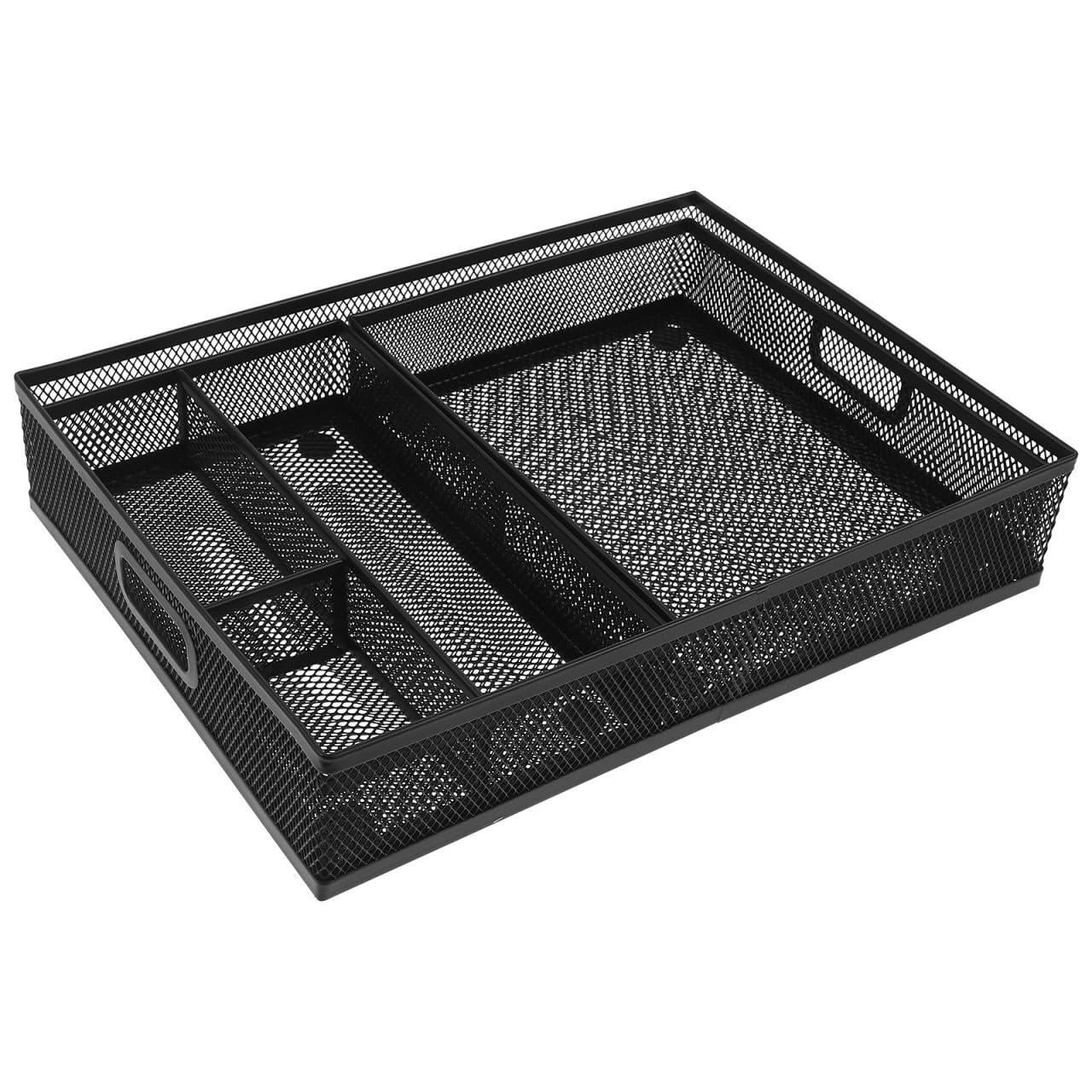 STOBAZA 3 Pezzi Organizer e Supporto per Accessori in Metallo per Ufficio da Scrivania con Scomparti Multipli Vassoio Porta Documenti per Scrivania e Cucina