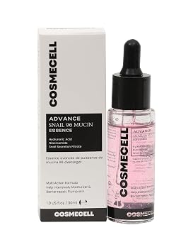 Advance Snail 96 Mucin Essence، 1.0 أونصة، حمض الهيالورونيك، نياسيناميد