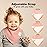 KeaBabies 8-Pack Organic Baby Bandana Bibs for Girls - Super Absorbent Triangle Baby Bibs for Drooling and Teething Infant, 100% Cotton Extra Soft for Newborn, Infant 0-36 Months (Mauve)