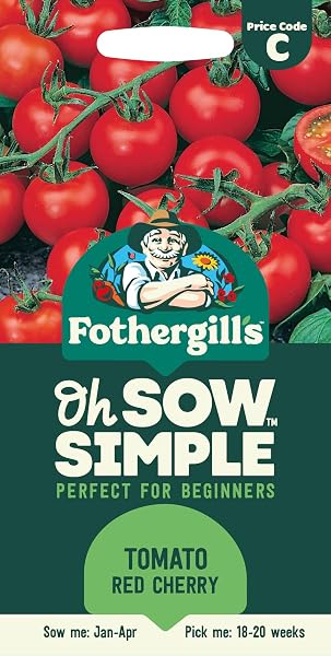 Fothergill's Oh Sow Simple, Tomato Red Cherry Vegetable Seeds, Sow: Jan–Apr - 1