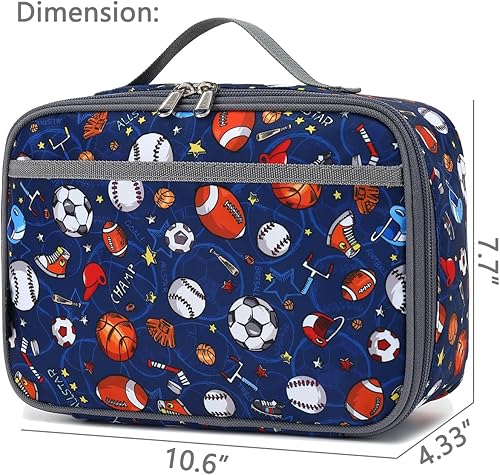 Miniatura 54 de FlowFly - FlowFly - Lonchera térmica para niños, minihielera suave para el regreso a clases, lonchera para niñas, niños, oso Oso,Negro -,negro con