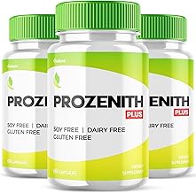 (3 Pack) Prozenith Capsules, Pro Zanith Dietary Pills Pink Salt Supplement Wait Natural Ingredients, Prozanith Max Strength Advanced Formula Prosenith Gluten Soy Free Prozenit Premium Blend (180 Ct)