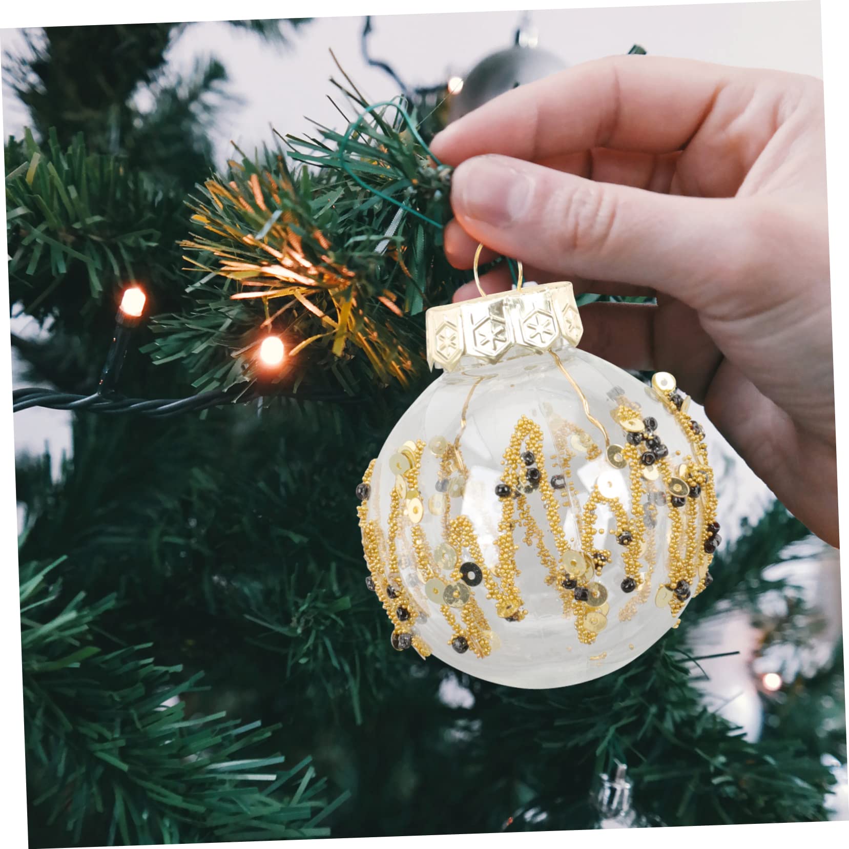 Alipis Lot de 25 Décorations De Noël en Plastique Robuste À Suspendre pour Sapin De Noël 25 Pièces X 2