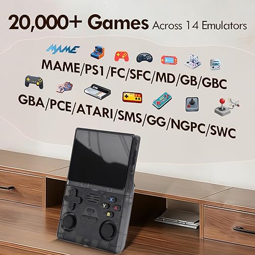 Vista 4 de Retrosnap - Consola de juegos portátil 2026, consola retro Snap Gaming Pro con 14 emuladores, más de 20000 juegos precargados, pantalla IPS de 3.5