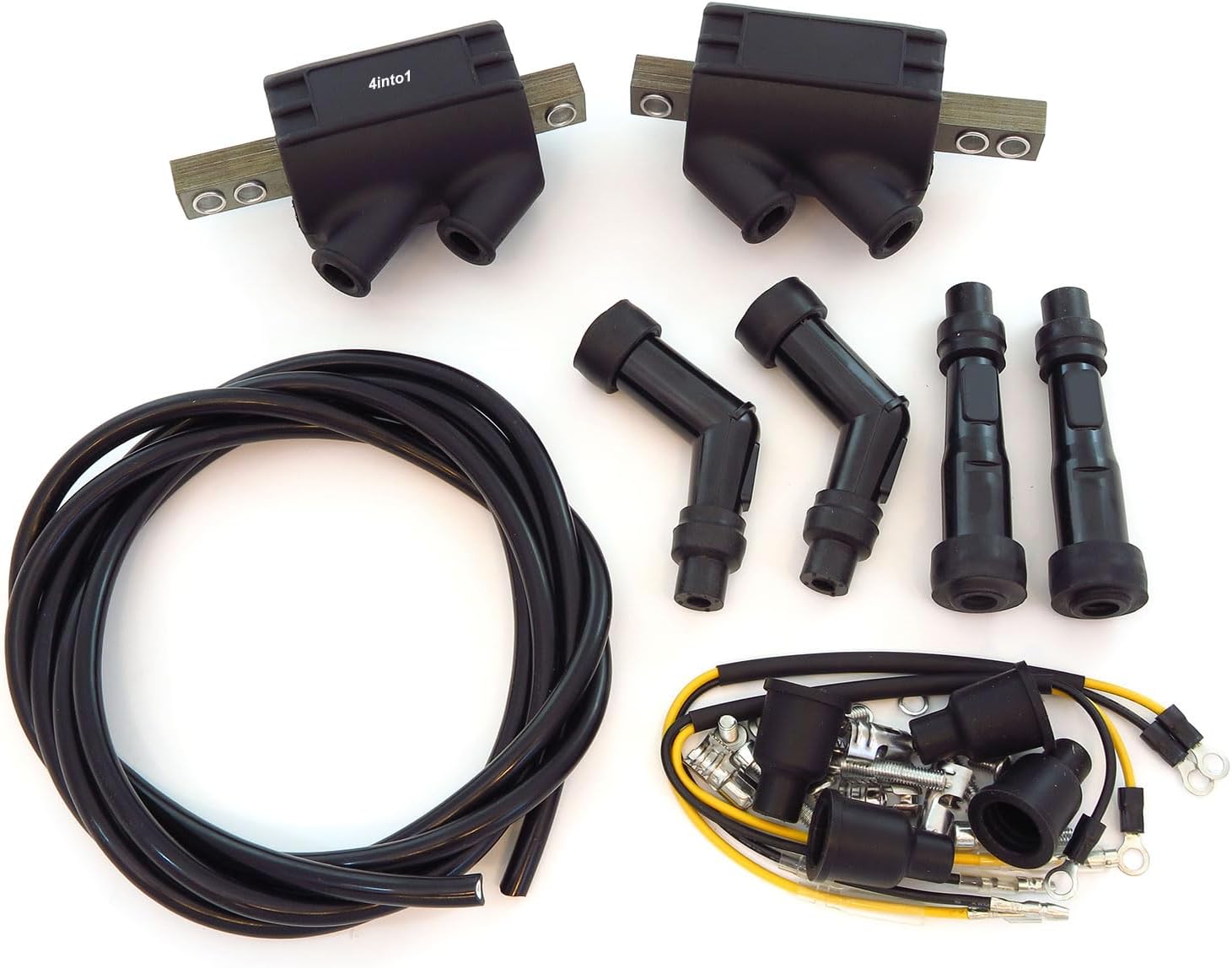 High Output Performance Magna Coils and Caps - 5 ohm - Compatible with Honda CB750-1969-1978