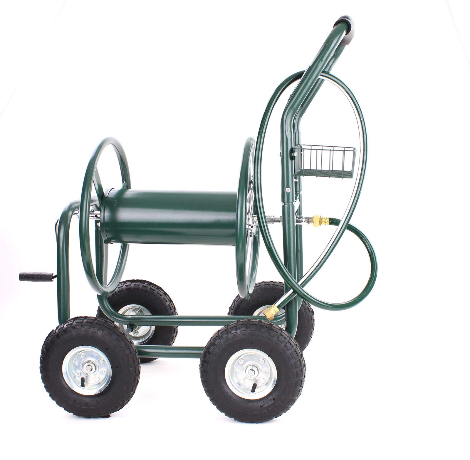 Schlauchwagen Schlauch Handwagen mit Handkurbel Grün bis 106m Gartenschlauch