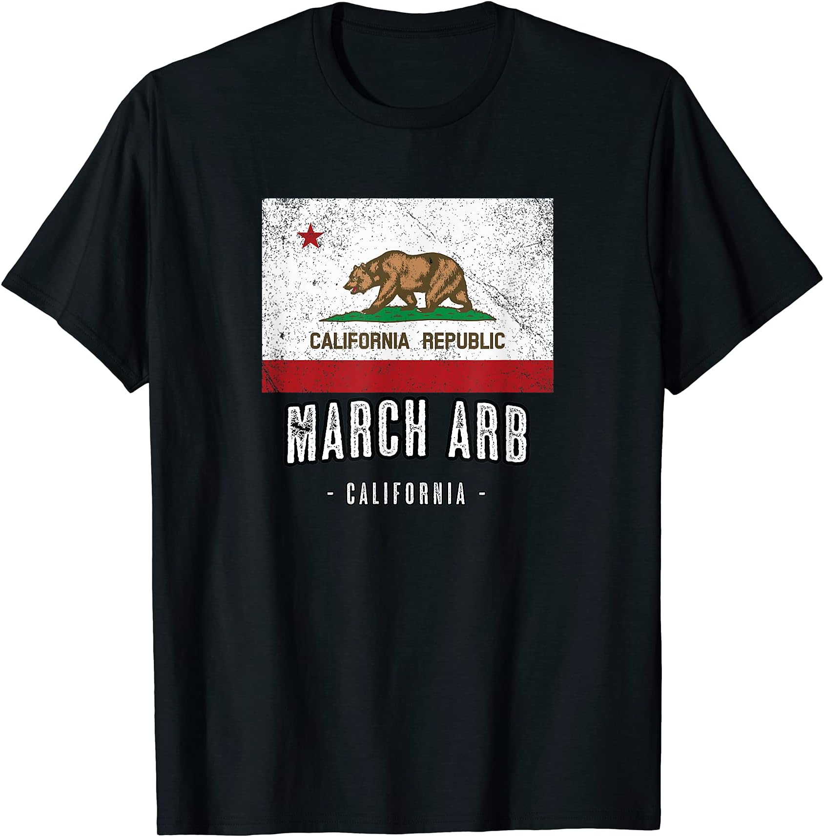 March Arb California City CA USA California Flag T-Shirt