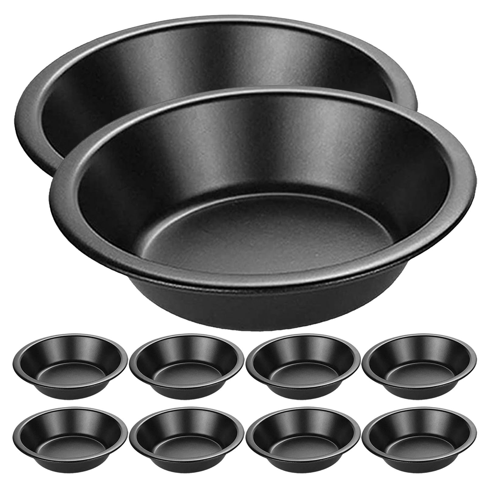 Gatuida 10 moldes redondos antiadherentes para tartas de 5 pulgadas, de