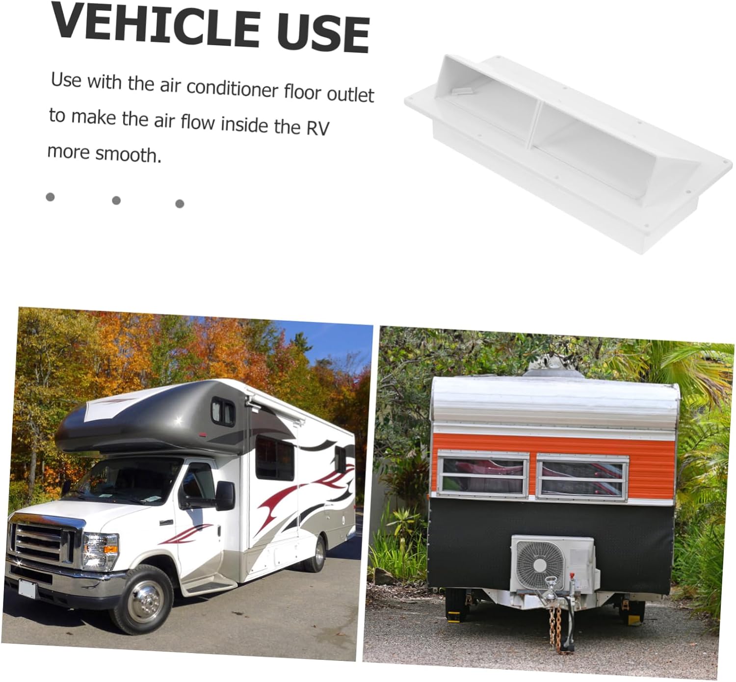 3pcs Ventilation Cover for Rv Floor Vent Register Cover Easy to Install for Yacht and Home Use