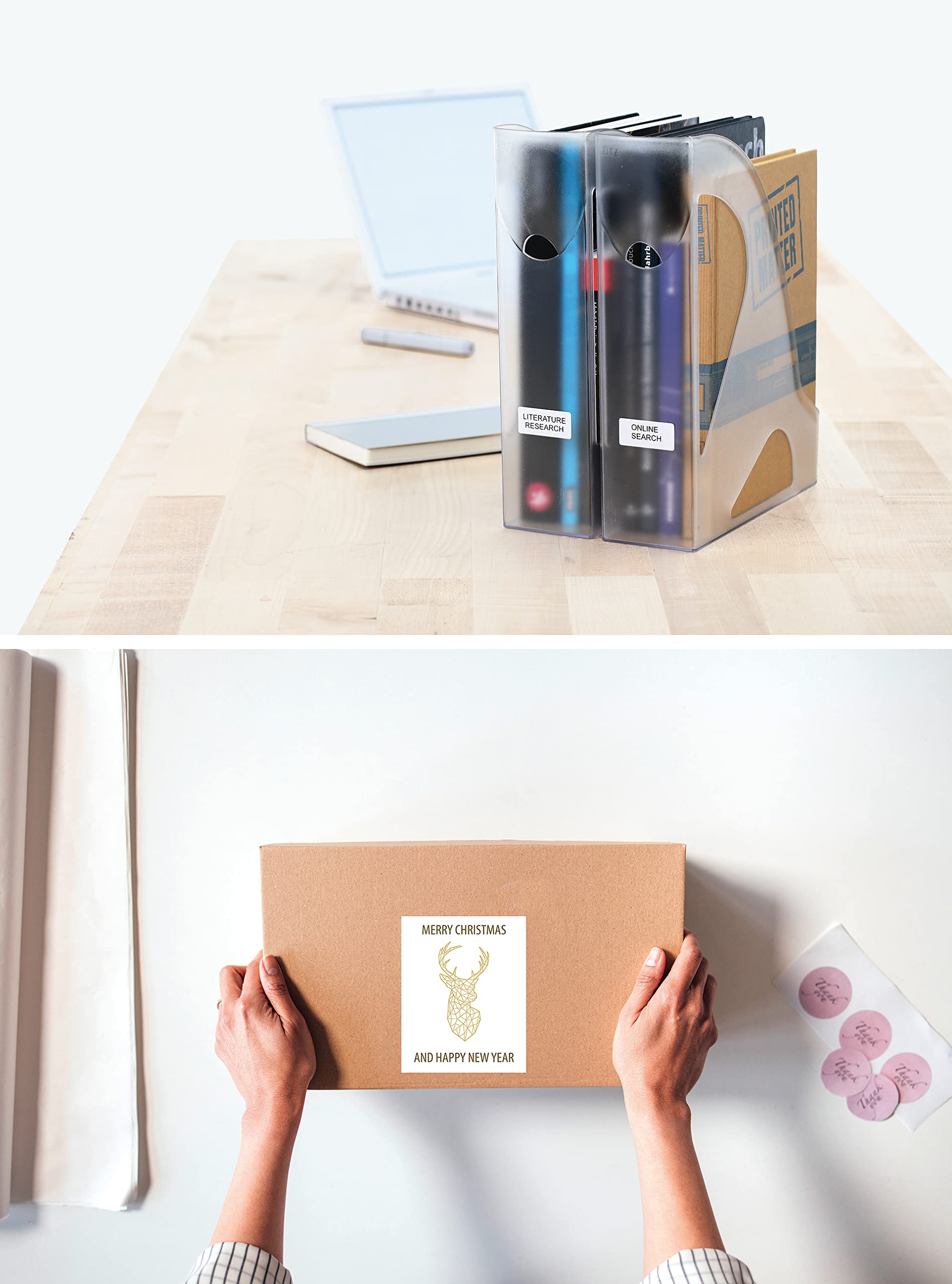 HERMA 10782 - Etichette universali per stampanti a getto d'inchiostro, formato DIN A4 (210 x 297 mm, 80 fogli, carta opaca), autoadesive, stampabili, 80 etichette adesive, colore: bianco