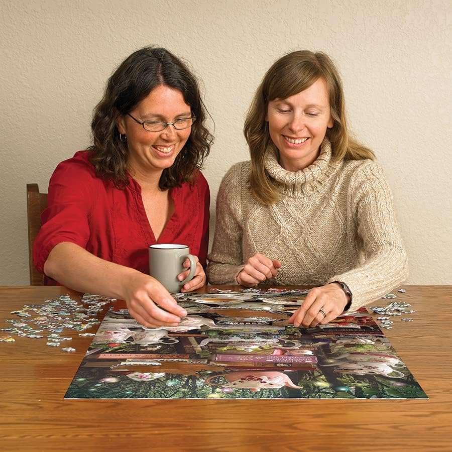 Miniatura 5 de Cobble Hill - Rompecabezas de 1000 piezas, todos estamos locos aquí, póster de muestra incluido