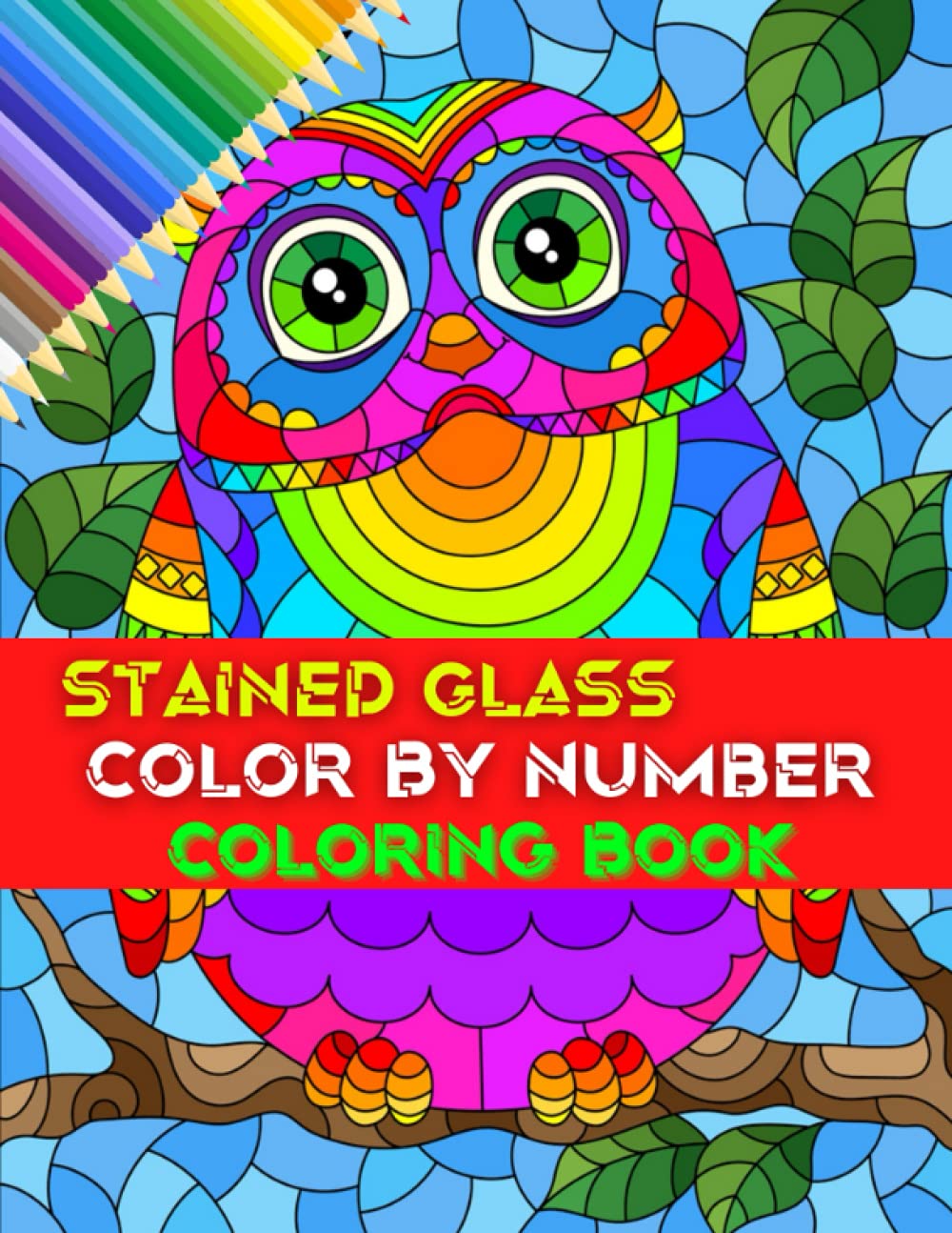 Buy Stained Glass Color By Number Coloring Book Stained Glass Color By