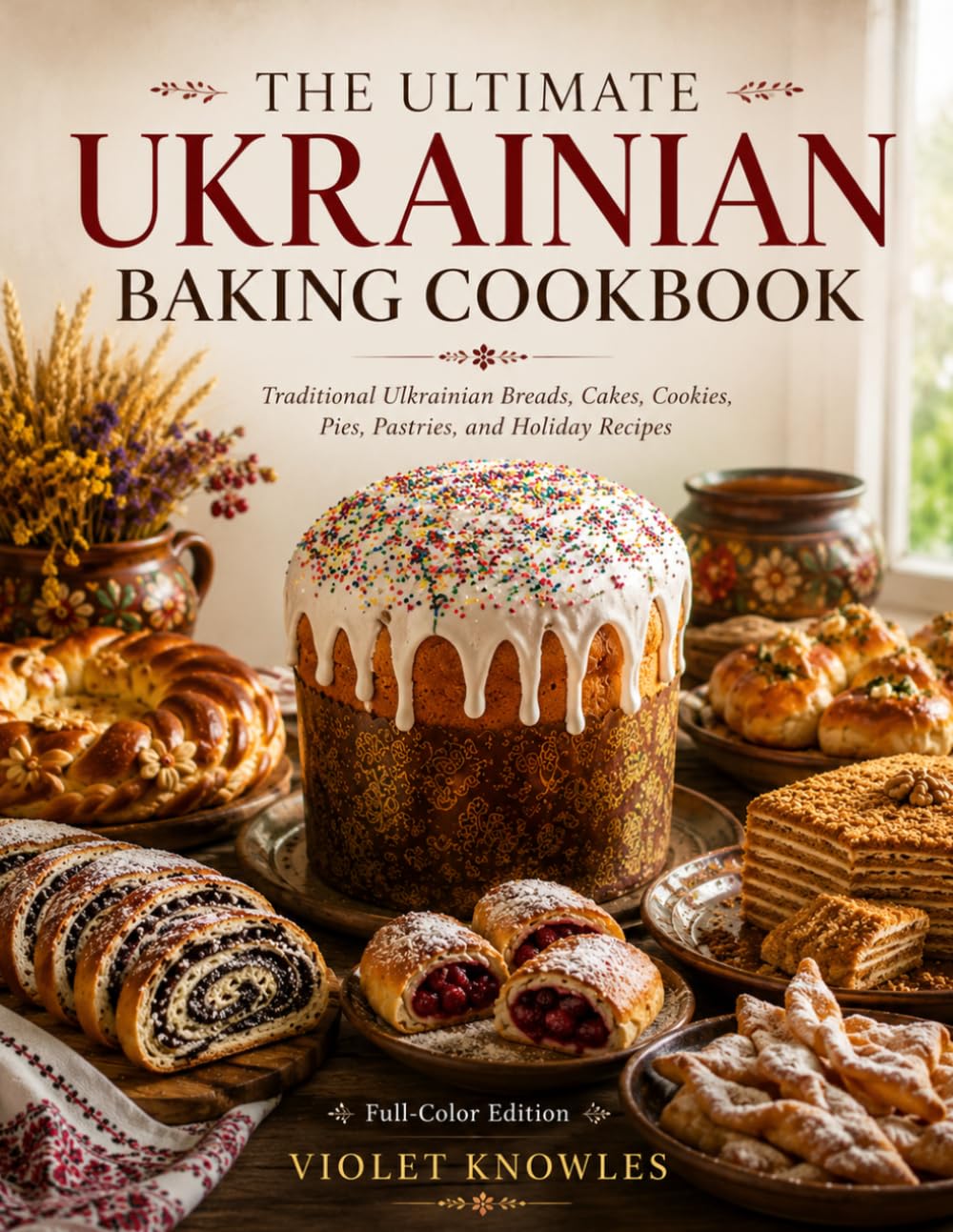 The Ultimate Ukrainian Baking Cookbook: Traditional Ukrainian Breads, Cakes, Cookies, Pies, Pastries, and Holiday Recipes (The Ukrainian Kitchen Collection)