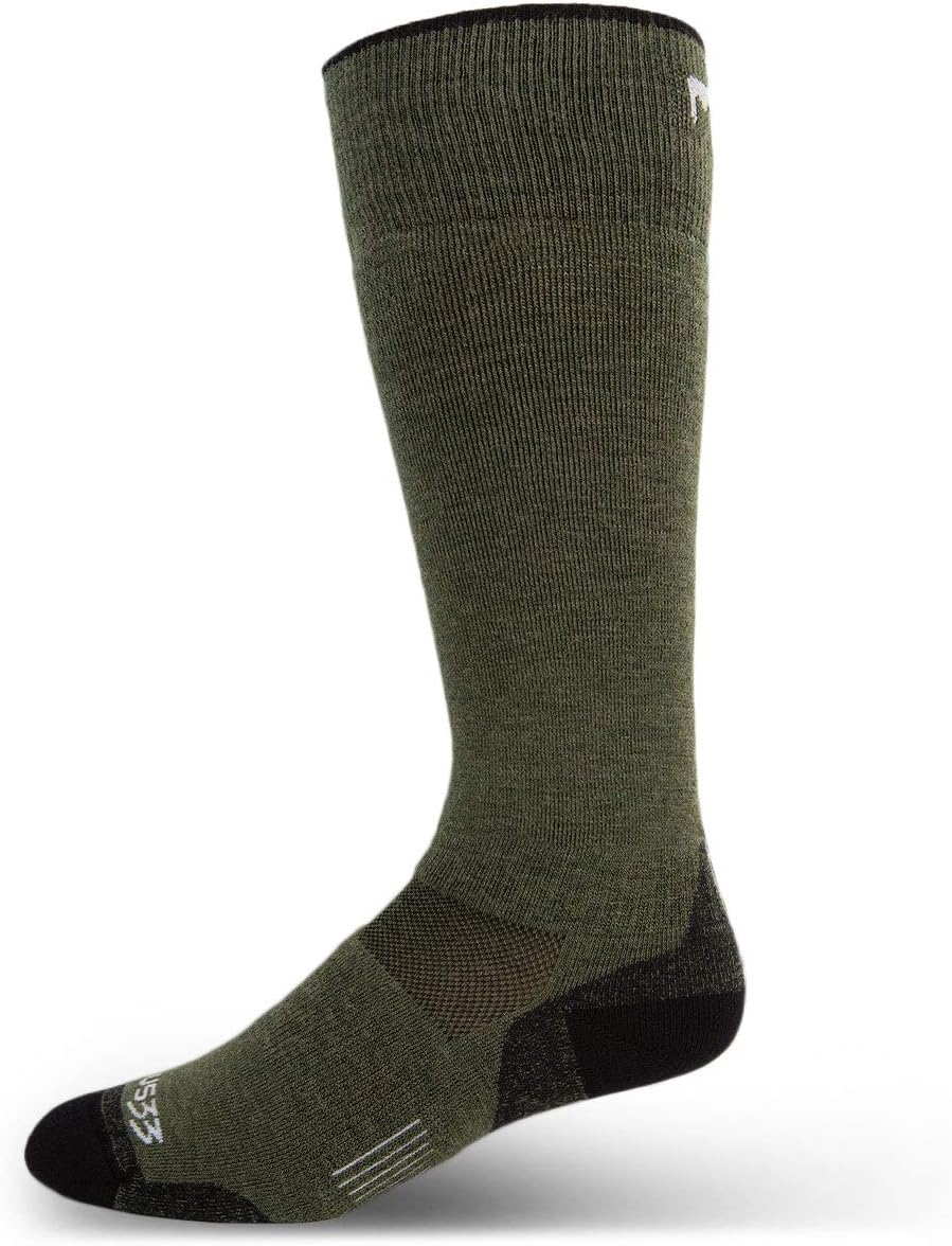 USA Made - Lightweight Ski and Snowboard Socks - Over the Calf Socks - Merino Wool - Mountain Heritage
