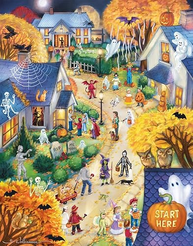 Miniatura 5 de Vermont Christmas Company - Calendario surtido de cuenta regresiva para Halloween, juego de 5 diseños únicos de Halloween